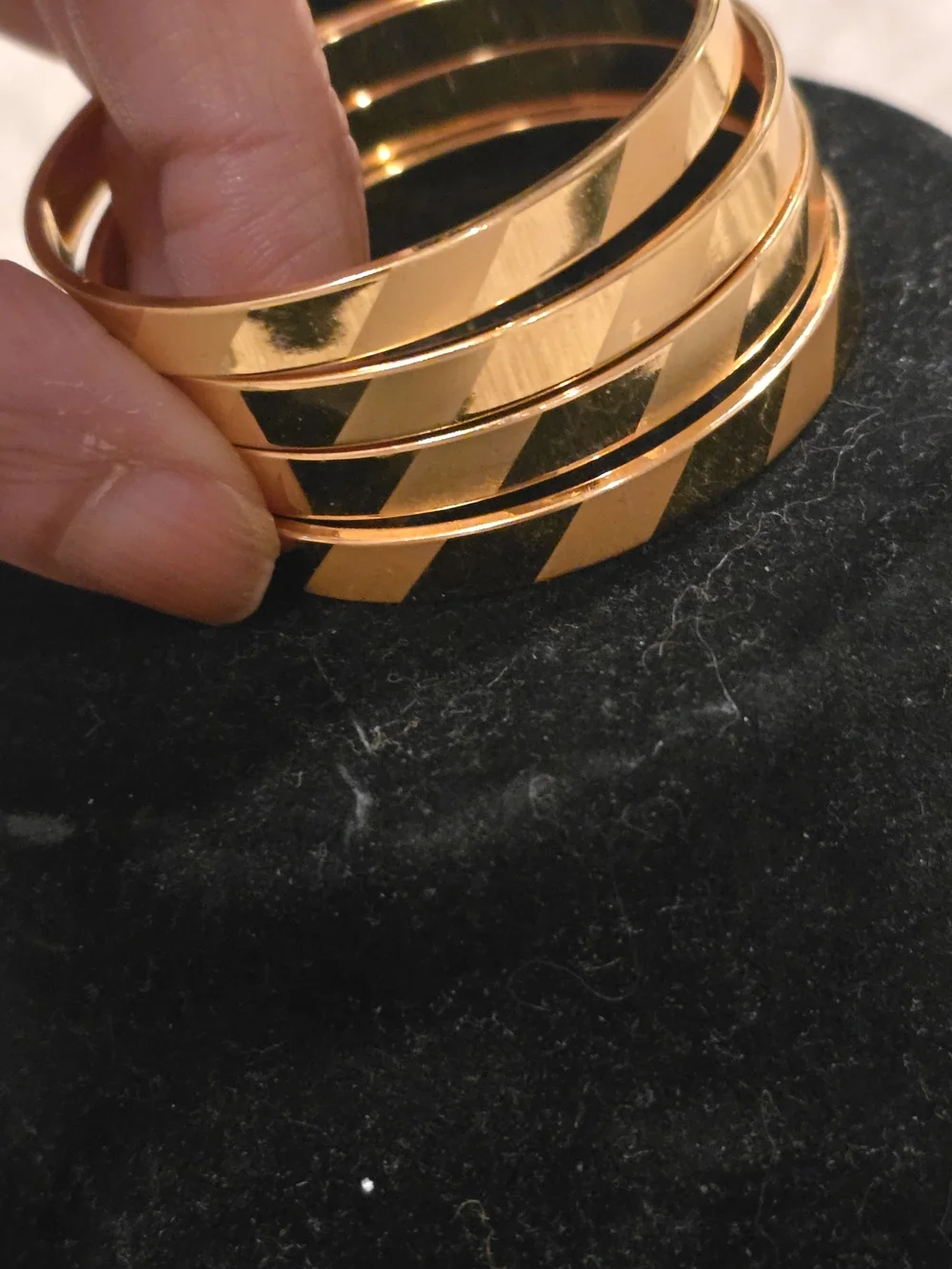 Baby 22K Gold Plated Dubai Twisted Bangle Bracelet Set 6-9M